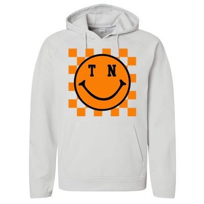 Tennessee Retro Happy Checkerboard Performance Fleece Hoodie