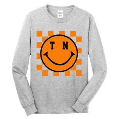 Tennessee Retro Happy Checkerboard Tall Long Sleeve T-Shirt