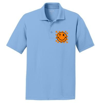 Tennessee Retro Happy Checkerboard PosiCharge RacerMesh Polo