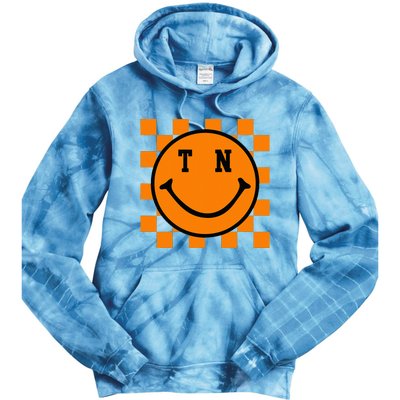 Tennessee Retro Happy Checkerboard Tie Dye Hoodie