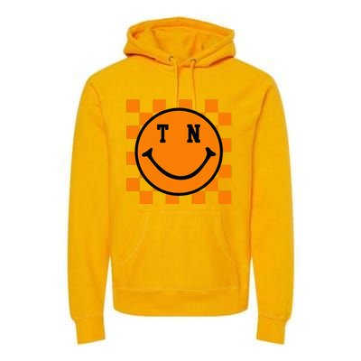 Tennessee Retro Happy Checkerboard Premium Hoodie