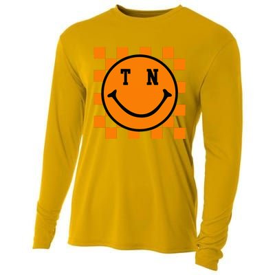 Tennessee Retro Happy Checkerboard Cooling Performance Long Sleeve Crew