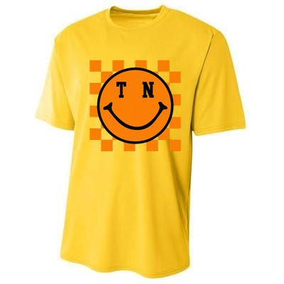 Tennessee Retro Happy Checkerboard Performance Sprint T-Shirt