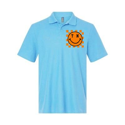 Tennessee Retro Happy Checkerboard Softstyle Adult Sport Polo