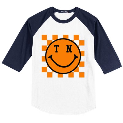 Tennessee Retro Happy Checkerboard Baseball Sleeve Shirt