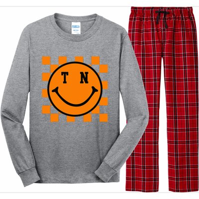 Tennessee Retro Happy Checkerboard Long Sleeve Pajama Set