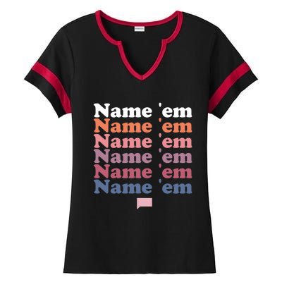 The Real Housewives Of Beverly Hills Name Em Repeat Ladies Halftime Notch Neck Tee