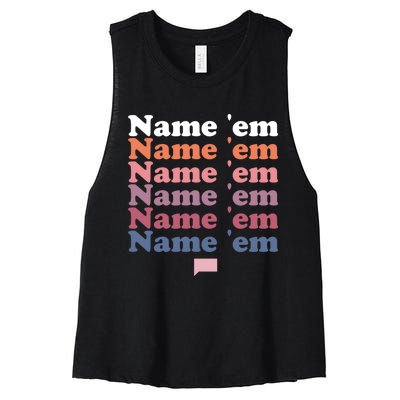 The Real Housewives Of Beverly Hills Name Em Repeat Women's Racerback Cropped Tank