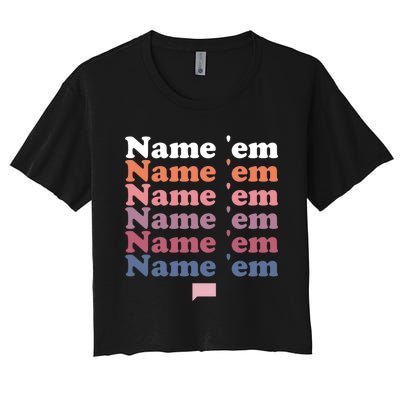 The Real Housewives Of Beverly Hills Name Em Repeat Women's Crop Top Tee