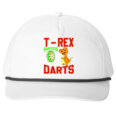 T Rex Hates Darts Snapback Five-Panel Rope Hat