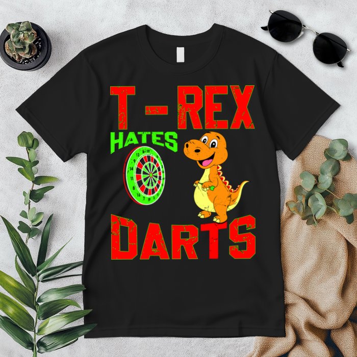 T Rex Hates Darts Premium T-Shirt