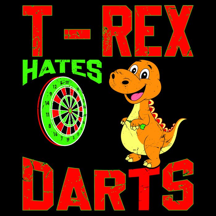 T Rex Hates Darts Premium T-Shirt