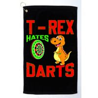 T Rex Hates Darts Golf Towel