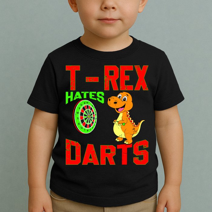 T Rex Hates Darts Toddler T-Shirt