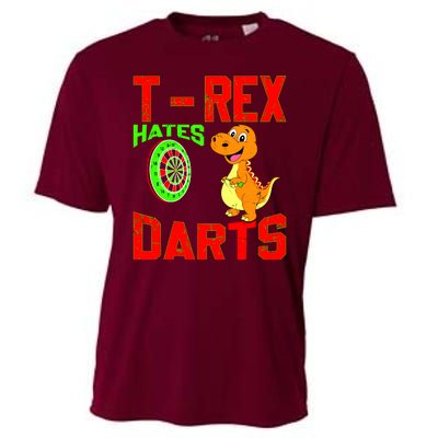 T Rex Hates Darts Cooling Performance Crew T-Shirt