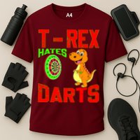 T Rex Hates Darts Performance Shirt