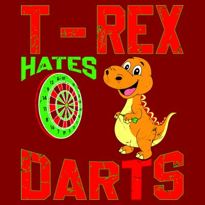 T Rex Hates Darts T-Shirt