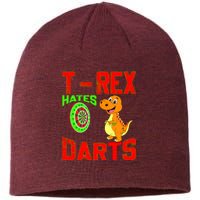 T Rex Hates Darts Sustainable Beanie