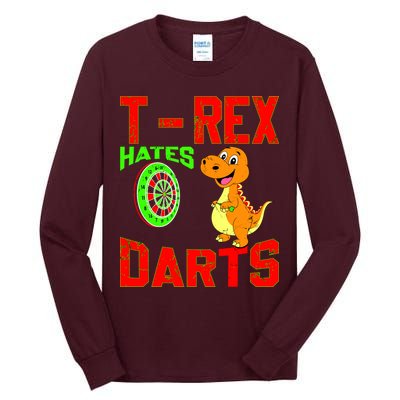 T Rex Hates Darts Tall Long Sleeve T-Shirt