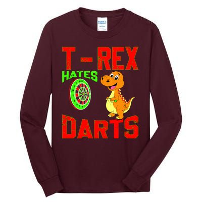 T Rex Hates Darts Tall Long Sleeve T-Shirt