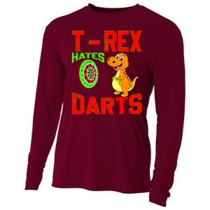 T Rex Hates Darts Cooling Performance Long Sleeve Crew