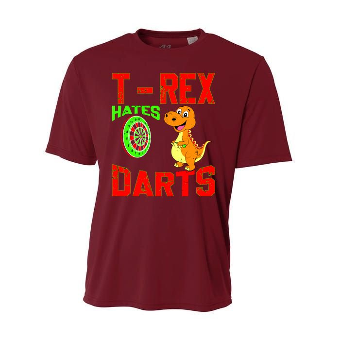 T Rex Hates Darts Performance Sprint T-Shirt