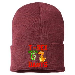 T Rex Hates Darts Sustainable Knit Beanie