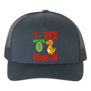 T Rex Hates Darts Yupoong Adult 5-Panel Trucker Hat