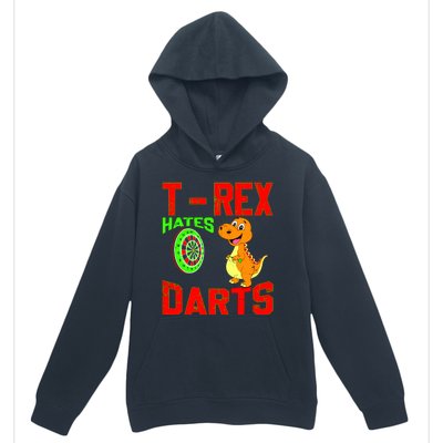 T Rex Hates Darts Urban Pullover Hoodie