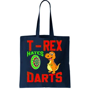 T Rex Hates Darts Tote Bag