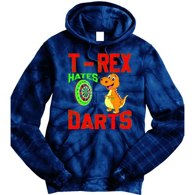 T Rex Hates Darts Tie Dye Hoodie