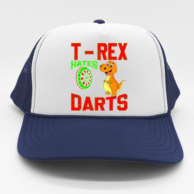 T Rex Hates Darts Trucker Hat