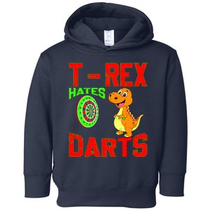 T Rex Hates Darts Toddler Hoodie