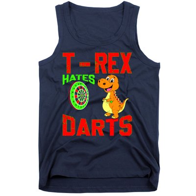 T Rex Hates Darts Tank Top