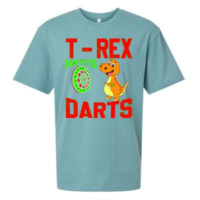 T Rex Hates Darts Sueded Cloud Jersey T-Shirt