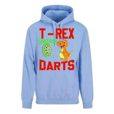 T Rex Hates Darts Unisex Surf Hoodie