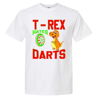 T Rex Hates Darts Garment-Dyed Heavyweight T-Shirt