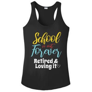 Teacher Retirement Humorous Quote Passionate Retire Educator Ladies PosiCharge Competitor Racerback Tank