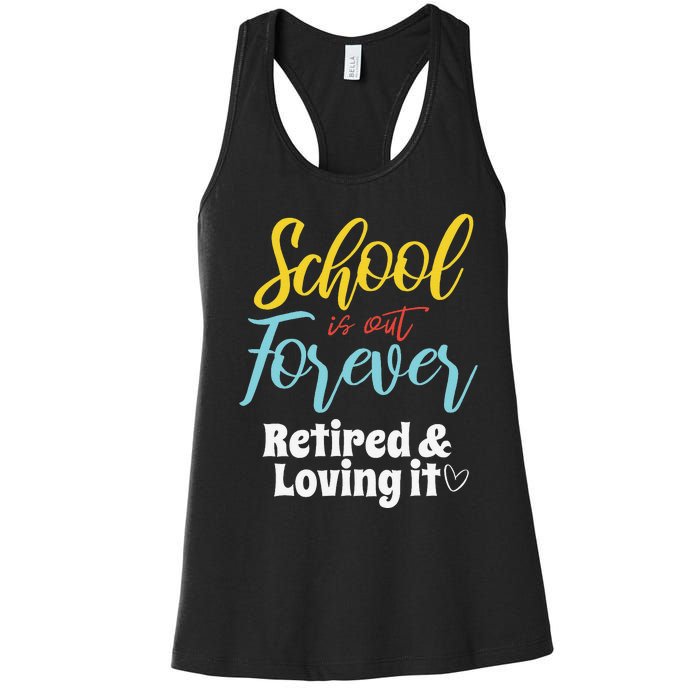 Teacher Retirement Humorous Quote Passionate Retire Educator Women's Racerback Tank