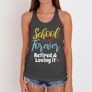 Teacher Retirement Humorous Quote Passionate Retire Educator Women's Knotted Racerback Tank