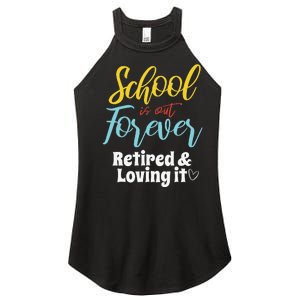 Teacher Retirement Humorous Quote Passionate Retire Educator Women's Perfect Tri Rocker Tank