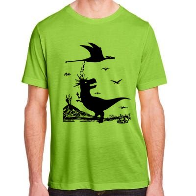 T Rex Hates Pterodactyl Adult ChromaSoft Performance T-Shirt