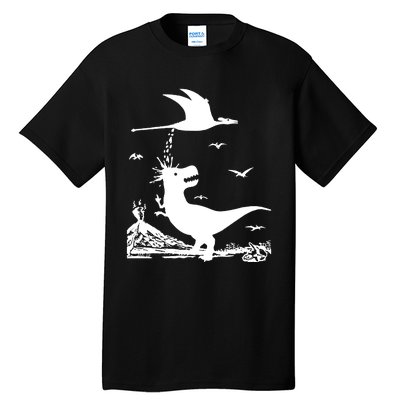 T Rex Hates Pterodactyl Tall T-Shirt