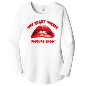 The Rocky Horror Picture Show Lips Women's Perfect Tri Tunic Long Sleeve Shirt