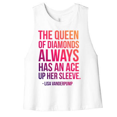 The Real Housewives Lisa Vanderpump Tagline Gift Women's Racerback Cropped Tank