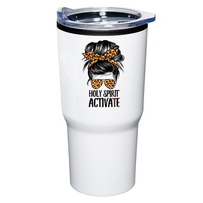 Trendy Religious Holy Spirit Cool Mom Life Leopard Print Tumbler