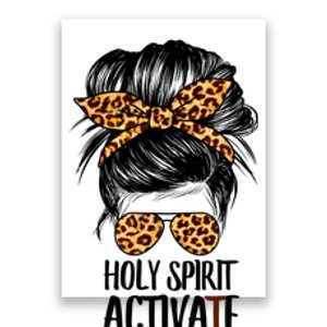 Trendy Religious Holy Spirit Cool Mom Life Leopard Print Poster