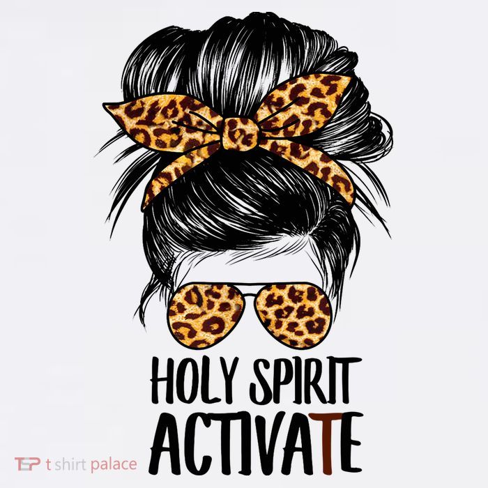 Trendy Religious Holy Spirit Cool Mom Life Leopard Print Kids T-Shirt