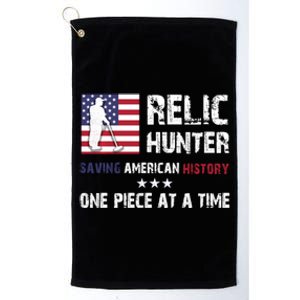 Trending Relic Hunter Metal Detector Treasure Hunting Us Flag Platinum Collection Golf Towel