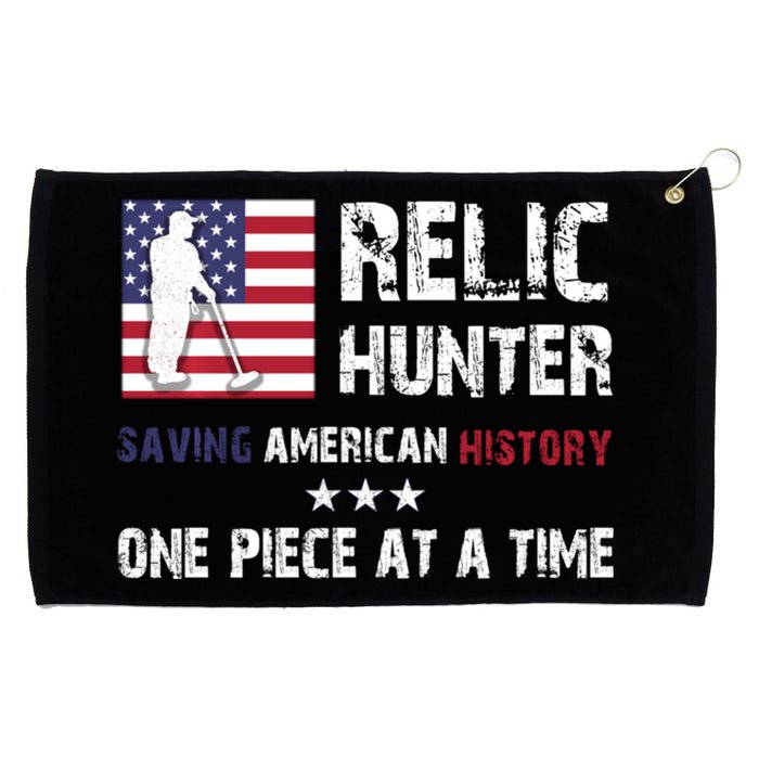 Trending Relic Hunter Metal Detector Treasure Hunting Us Flag Grommeted Golf Towel